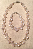 Braided Freshwater Pearl Magnet Necklace