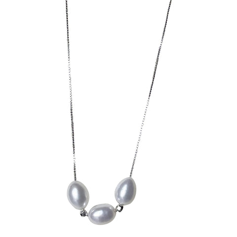 3 Freshwater Peral/Spacers Necklace