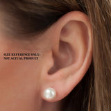 8MM White Freshwater Pearl and Sterling Silver Studs