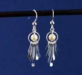 Freshwater Pearl Sterling Fringe earrings