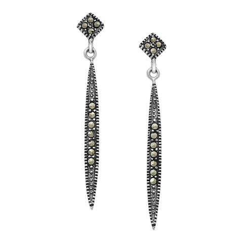 Marcasite drop earrings deals