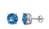 Birthstone Studs Sterling Silver and Cubic Zirconia