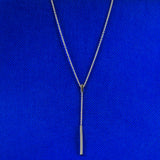 Sterling "Y" bar necklace