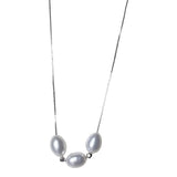 3 Freshwater Peral/Spacers Necklace